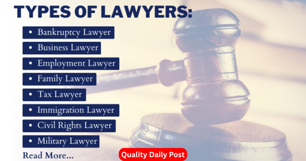 Types of Finance Lawyers